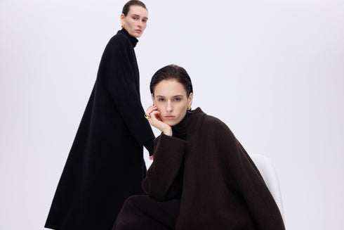 Refined Wool Belted Coat